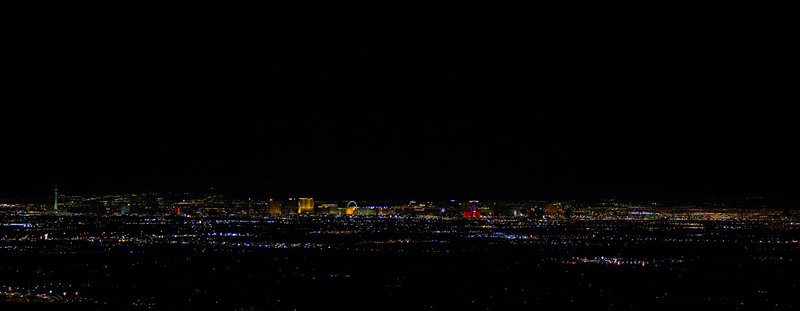 View of the Strip from the peak.