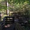 Stairs at Beech Tree Cove Overlook.