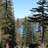 View of Marlette Lake from trail.