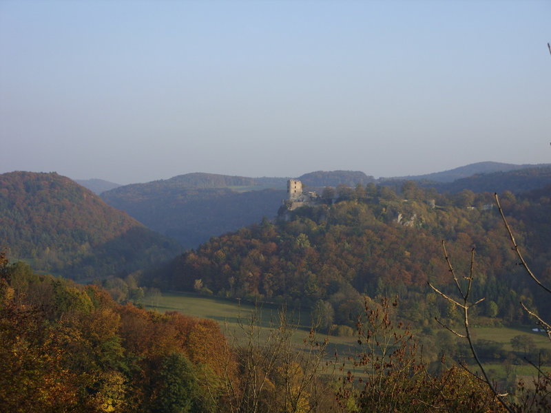 Neideck above the valley of river Wiesent.