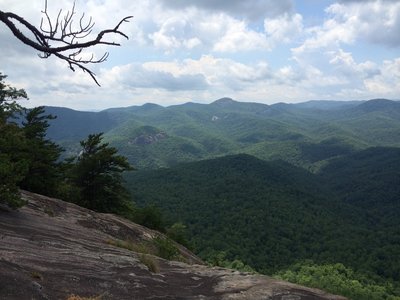 Views from the summit of Looking Glass Rock.