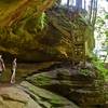 Steps lead to Old Man's Cave.