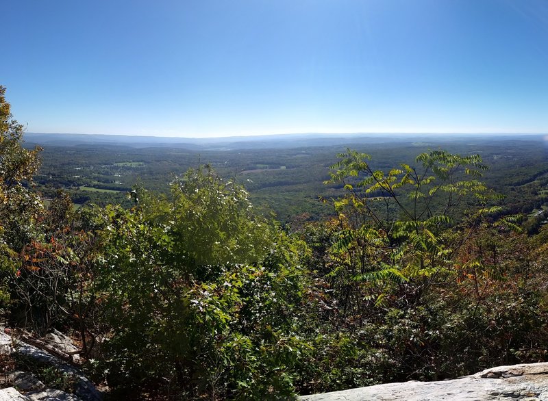 View between sunrise overlook and the CCC pavilion.