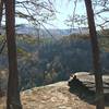 An overlook facing the Obed River.