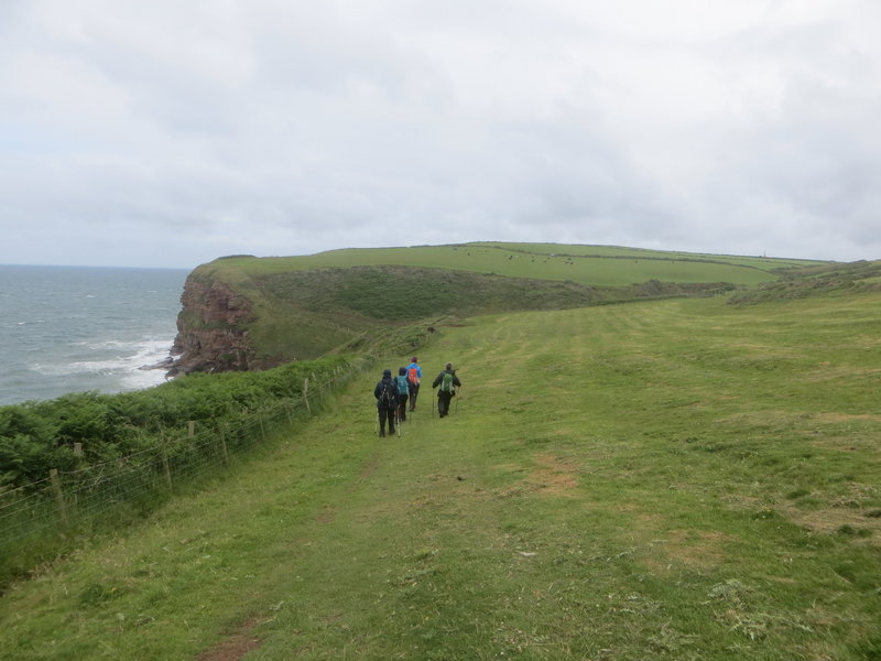 Day 1 on Wainwright's Coast to Coast. About half a mile north of St. Bees.