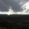 Sunbeams looking south into Mexico.