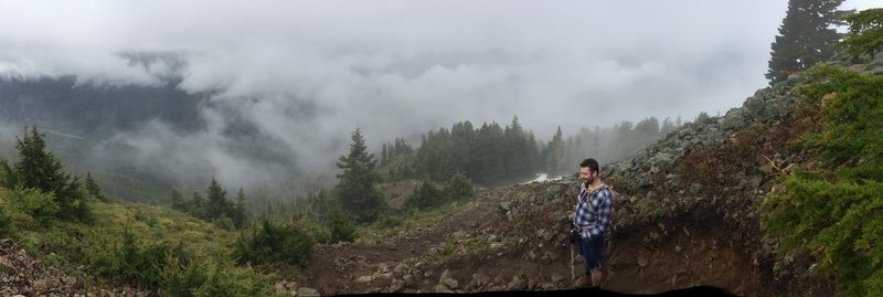 Cloudy day on Mailbox Peak.