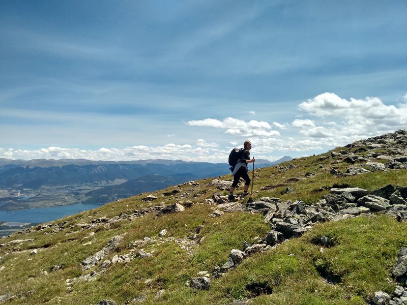 After the boulder field, there's a few more false summits have you to ascend before getting to the top.