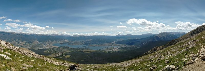 The cradle of Frisco, Silverthorne, and Lake Dillon Reservoir.  Well worth the climb.