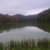 Looking at Ogle Lake from on top of the dam.