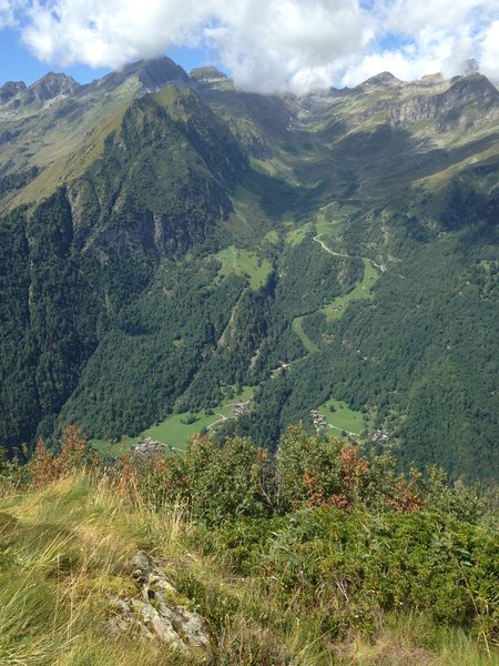 Spectacular views of the slopes of Monte Rosa / Vista spettacolare sulle pendici del Monte Rosa.