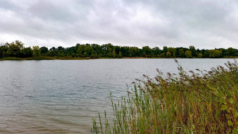 The view along Trout Lake.