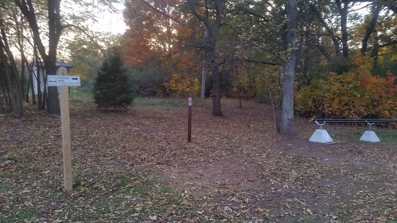 The trailhead at Kent Lake Beach