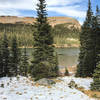 View of Long Lake while taking the southern route to Lake Isabelle.