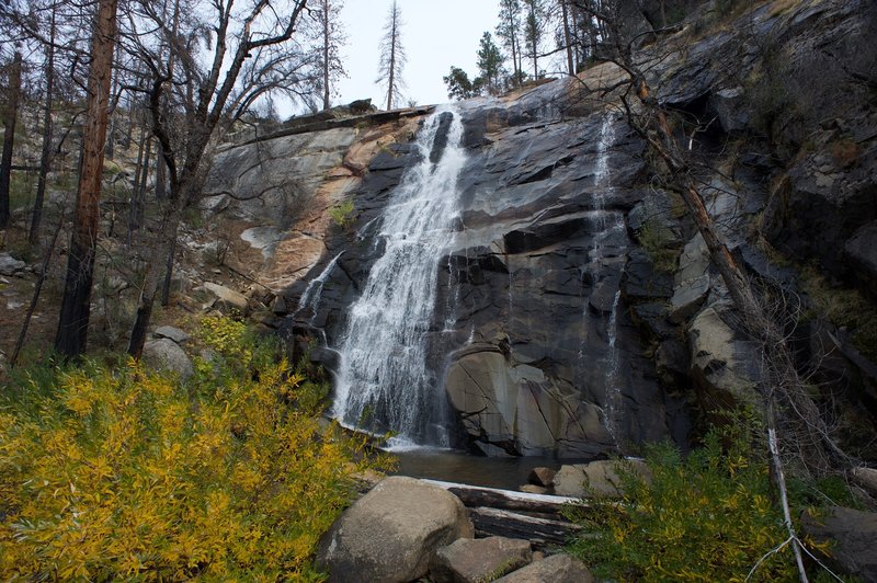 Foresta Falls in the fall, after a rainstorm had passed through the Yosemite area, re-vitalizing the waterfalls.