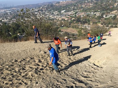 A steep and somewhat loose climb on the City View Trail.