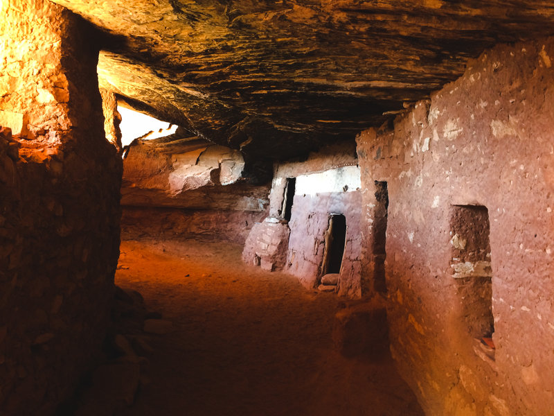 Inside the Moon House Ruins.