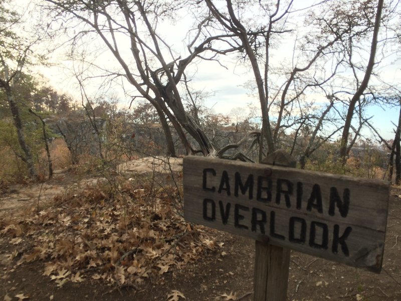 Overlook into the quarry.