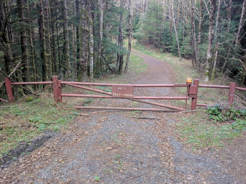 Old "No Trespassing" Gate.