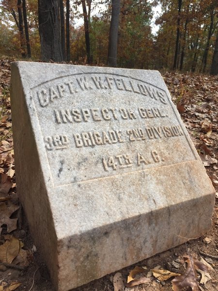 Marker along the Illinois Monument Trail.