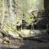 View from the lower dell at Matthiessen State Park.