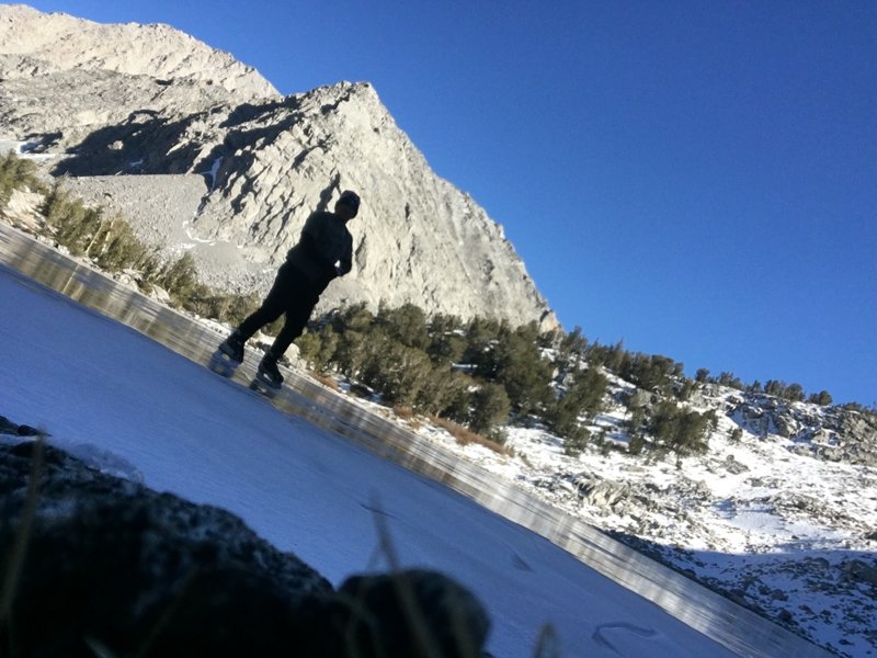 A rare window to ice skate.