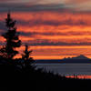 Wolverine Peak Trail, with Mt. Redoubt volcano on the horizon.