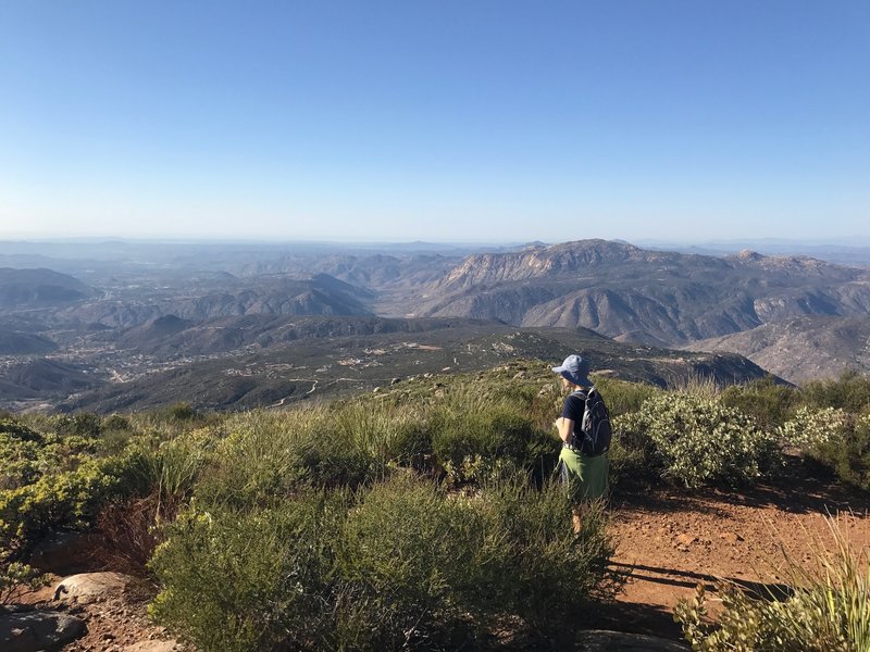 Near the summit. Looking northwest.