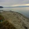 View to beach access from Carkeek Park.