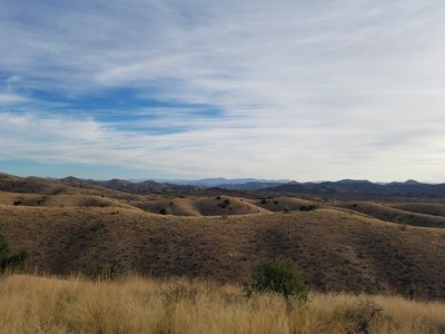 Looking south just prior to entering the Saguaro NP boundary.