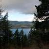 Views of the Columbia River as the sun begins setting.