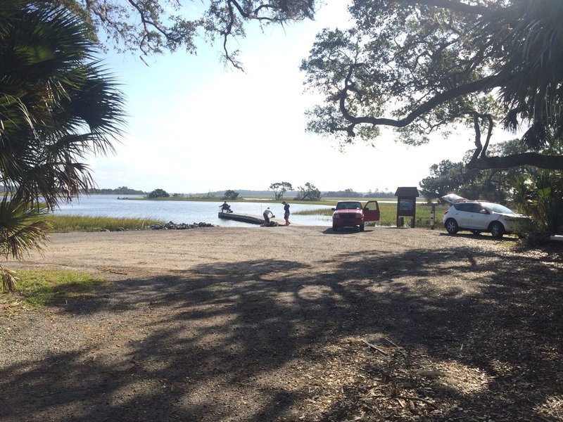 Boat ramp.