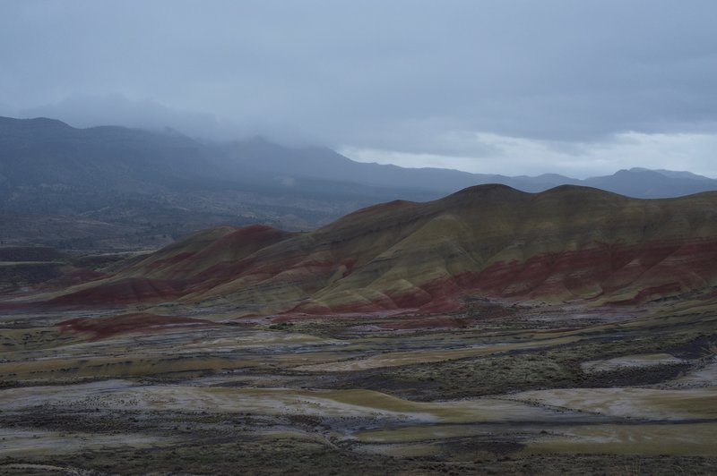 A view of Painted Ridge from the Overlook Trail. Great views of the hills can be found all along the trail.