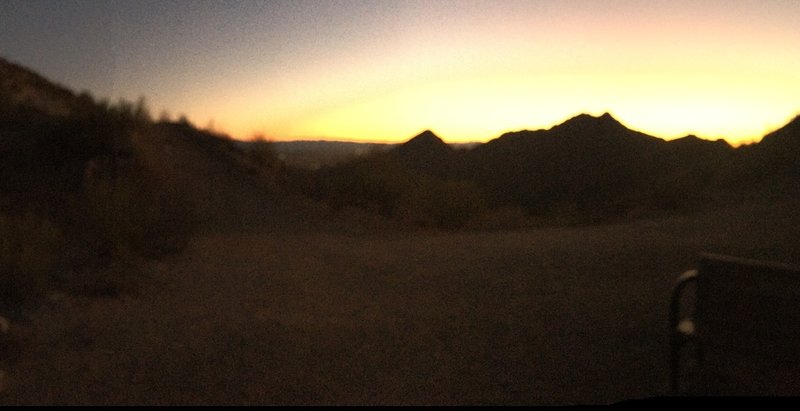 Sunrise from Goldmine Mountain.