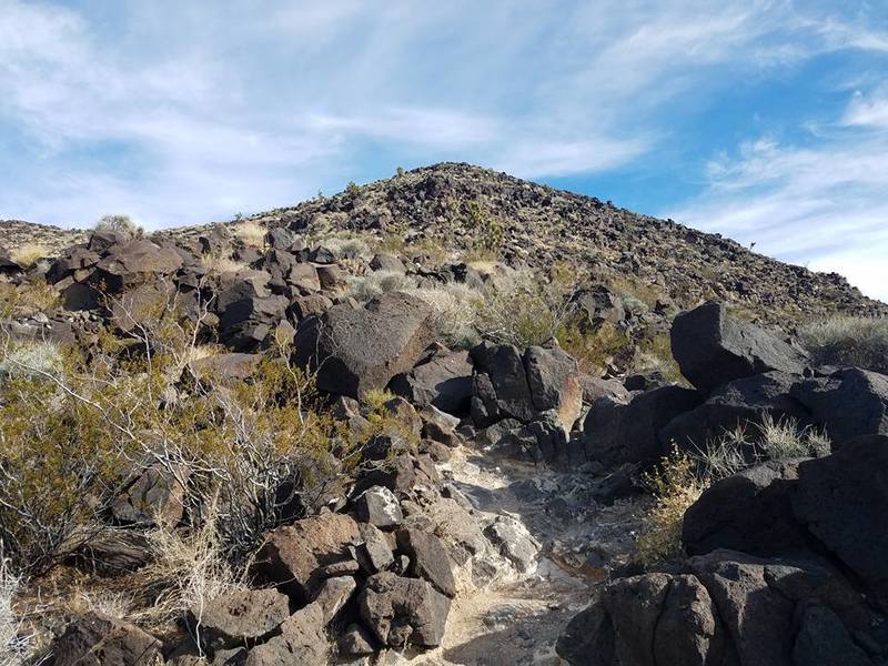 Looking at Black Mountain Peak.