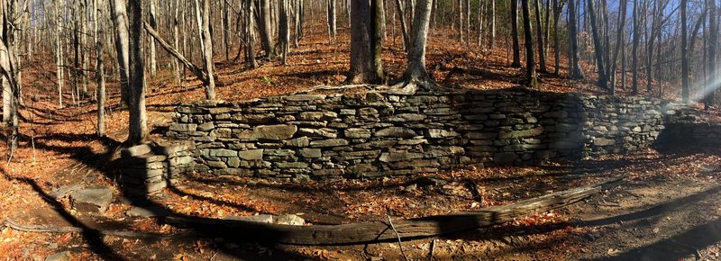 Rock foundations of Rattlesnake Lodge.