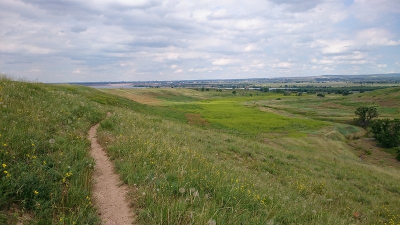 Looking east over Chatfield State Park.