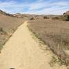 The East Las Virgenes Canyon Trail offers a beautiful view to the east on the long ascent up to the Victory Trailhead.