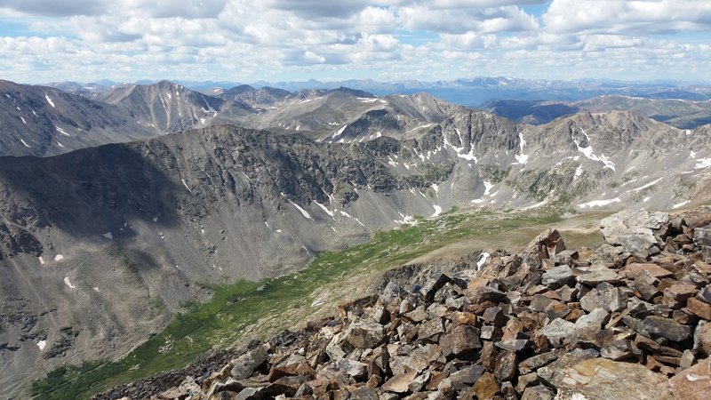 Top of the world from the Quandary Peak Trail.