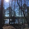 View of Lee Hall Reservoir from the Campground Connector.