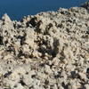 Interesting cemented-sand structures grace the cliffs above Cavern Point