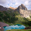 The bold colors of Lower Blue Lake.