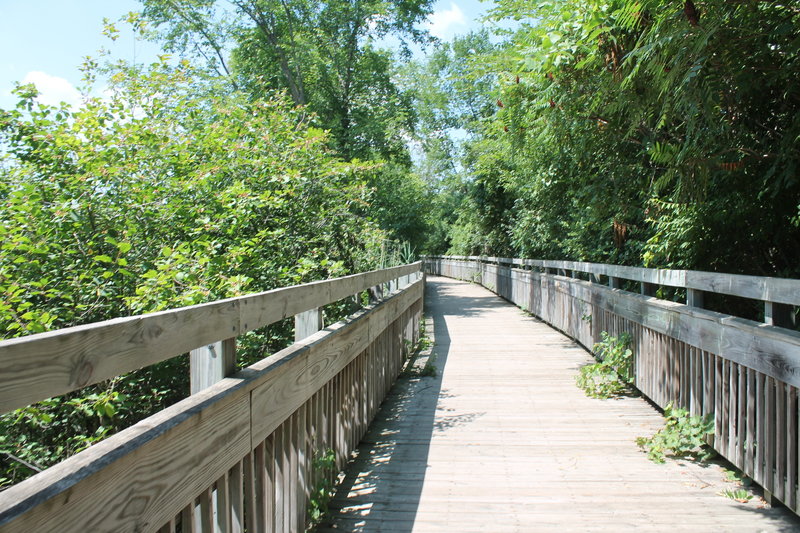 Lovely wooden boardwalks treat visitors to the Laura Trail.