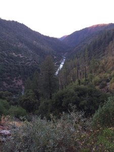Looking southwest toward the the Iowa Hill bridge.