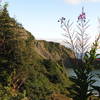 There are traces of the Old Redwood Highway still visible on the cliffs above Enderts Beach.