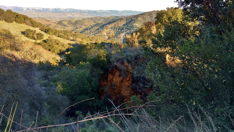 Site of the Yellow Kid Tunnel entrance to the New Almaden Mine, a cinnabar (mercury ore) mine in the late 19th and early 20th centuries.