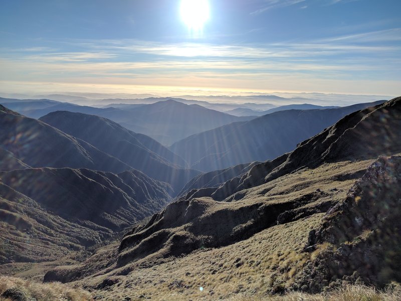 The sunrise over the Tararuas is worth getting up at 3am for.