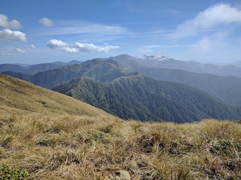 Distant ridges create a series of challenges and targets to be met. CHARGE!