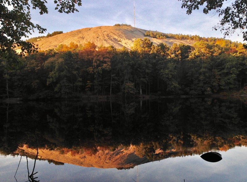 The view of Stone Mountain from across Venable Lake doesn't get much better than this.