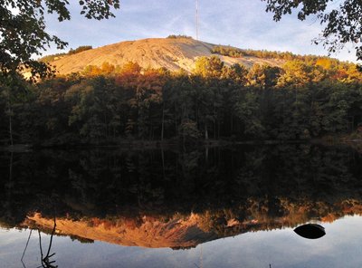 The view of Stone Mountain from across Venable Lake doesn't get much better than this.